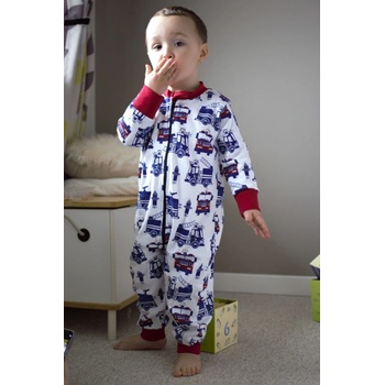 Detský overal Požiarnik červené lemy