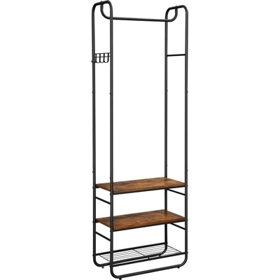 Textilomanie Předsíňová stěna taylor s botníkem 181 x 58 cm rustikálně hnědá
