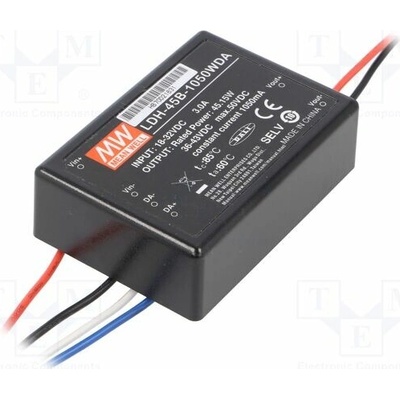 MEAN WELL LDH-45B-1050WDA Měnič: DC/DC; 45,15W; Uvst: 18÷32VDC; Uvýst: 36÷43VDC; Ivst: 2A; LED
