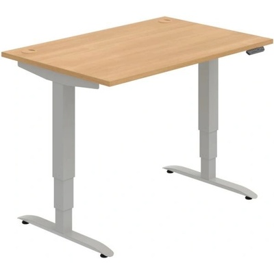 OFFICE PRO s.r.o. HOBIS výškovo nastaviteľný stôl 120 cm, pamäť.ovlad. - MOTION MS 3M 1200, dub