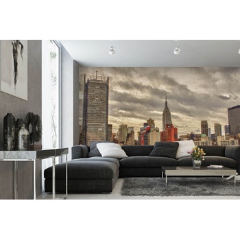 DIMEX ART s. r. o Самозалепваща се флизелинова фототапета въздушен изглед на ню йорк 375 x 250 см