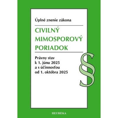 Civilný mimosporový poriadok. ÚZz, 1. vydanie, 6/2025