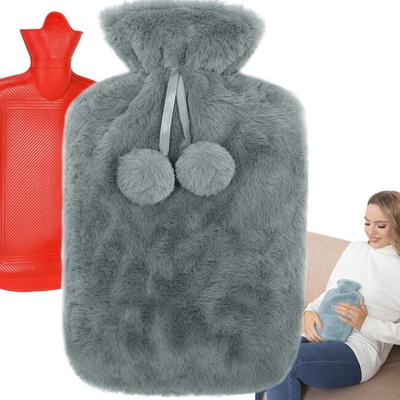 Verk Plyšový termofor 1700 ml šedý