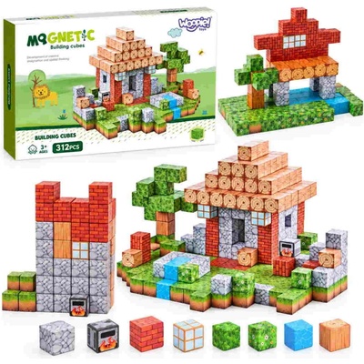 Woopie Magnetické kocky 108 kusov