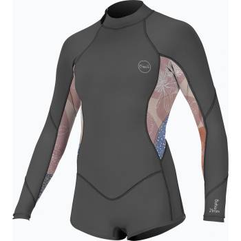 O'Neill Детски неопренов костюм за плуване O'Neill Bahia 2/1 Back Zip LS Spring graphite/desert bloom/drift bl