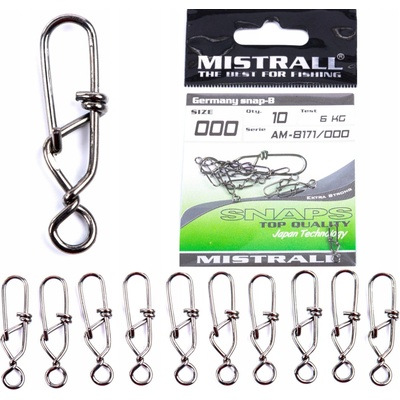 Mistrall karabínka veľ.0 10 kg 10 ks