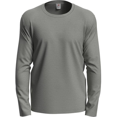 Stedman tričko Comfort LS grey Heather sivé