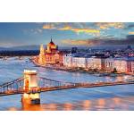 DIMEX ART Флизелинов фототапет верижният мост в будапеща 375 x 250 см