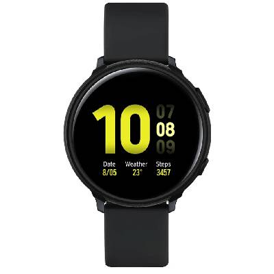 Liquid Air Case - качествен силиконов (TPU) кейс за Samsung Galaxy Watch Active 2 (44mm) (черен)
