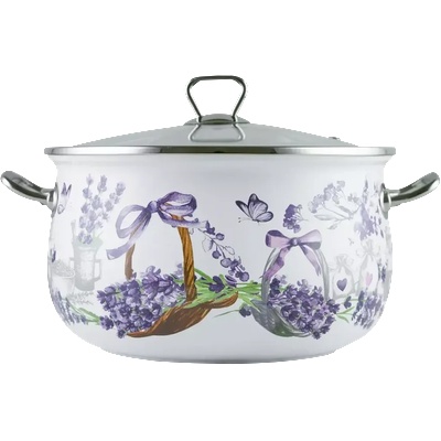 Емайлирана тенджера със стъклен капак Лаванда 3.8л (106540/5)
