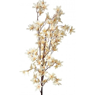 Velká umělá květina béžová magnolie hvězda – 112 cm