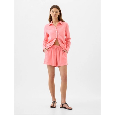 GAP dámské kraťasy s příměsí lnu Růžové