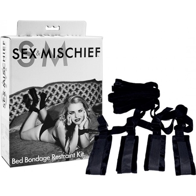 Sex and Mischief S&M Bed Bondage Restraint Kit
