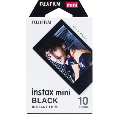 Fujifilm Фотохартия Fujifilm Black Instant Film, за Fujifilm Instax Mini, 800 ISO, гланц, 10 листа