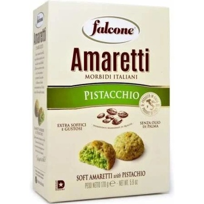 Falcone Amaretti mandlové s pistáciemi al Pistacchio měkké 170 g – Zboží Mobilmania