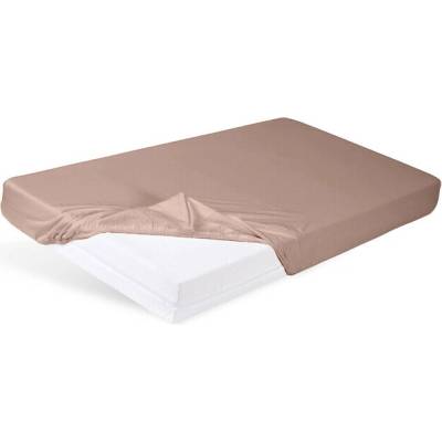 BabyMatex Plachta napínacia Jersey svetlo hnedá 60x120