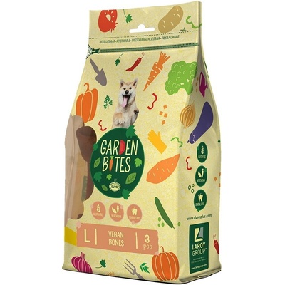 DUVO+ Garden Bites Vegan Bones 14 5 cm 3 ks 270 g