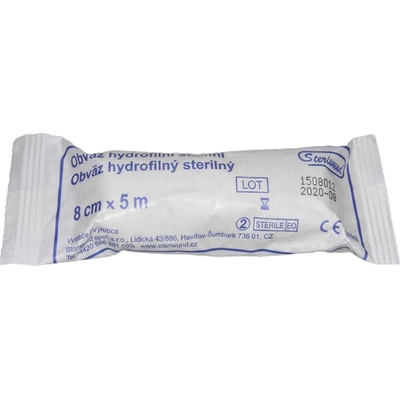 Steriwund Obväz hydrofilný sterilný 8 cm x 5 m