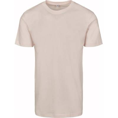 Build Your Brand pánske tričko s okrúhlym výstrihom BY004 pink Marshmallow