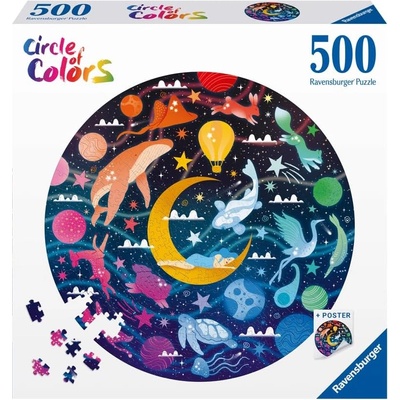 Ravensburger Кръгъл пъзел Ravensburger от 500 части - Сънища (12000818)