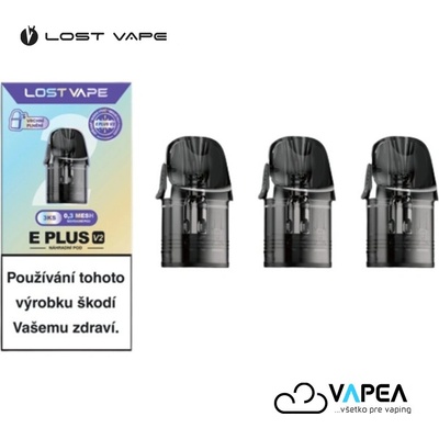 Lost Vape E-Plus V2 cartridge 0,3 ohm 3 ks