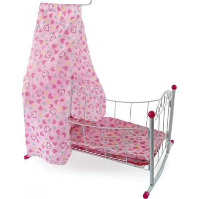 MAC TOYS Postýlka s nebesy set s peřinkou a polštářkem miminko – Zboží Dáma