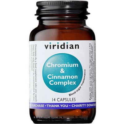 Viridian Chromium & Cinamon Complex 14 kapsúl