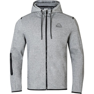 Kappa Мъжки суичър Kappa Tech FL Full Zip Mens Hoody - Grey Marl