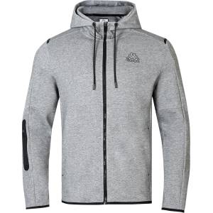 Kappa Мъжки суичър Kappa Tech FL Full Zip Mens Hoody - Grey Marl