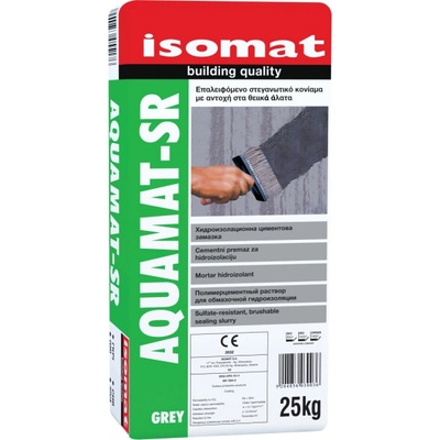 ISOMAT AQUAMAT-SR - Hydroizolačná stierka odolná voči síranom Farba: Šedá, Hmotnosť: 25 kg