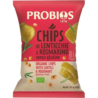 PROBIOS Šošovicové chipsy s rozmarínom BIO 40 g