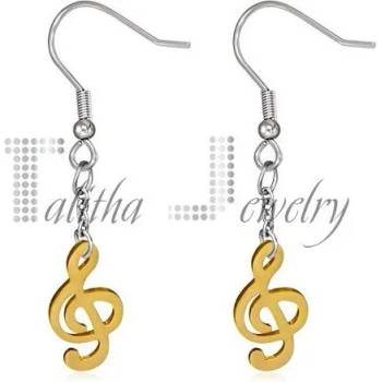 Image 1 of Talitha Обеци " Златен сол ключ"