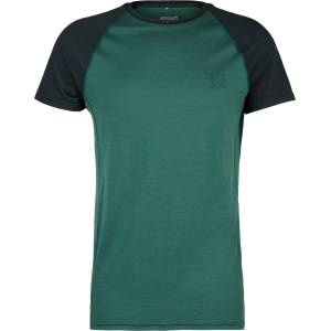 Stoic Мъжко мериносово термобельо Stoic Merino180 BengtSt. S/S Merino base layer - Black / New Pine Green (015-2082-0714)