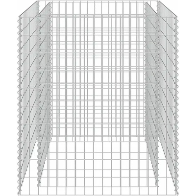 VidaXL Květináč kovový šedý 90 x 90 x 100 cm