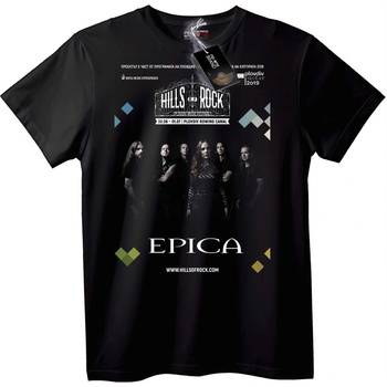 NOONEBRAND Тениска Хълмове на рока Epica фестивал - XL, Black