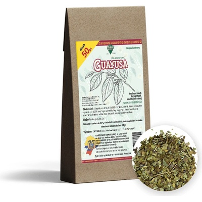Oro Verde Guayusa Ilex guayusa Folium sušené řezané listy 500 g