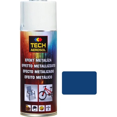 TECH Metalíza farba v spreji 400 ml modrá