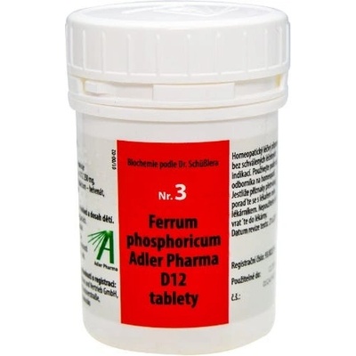 Adler Pharma Schüsslerove soli Nr.3 Ferrum phosphoricum D12 2000 tabliet