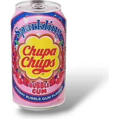 Chupa Chups sparkling Cherry Bubble Gum 345 ml