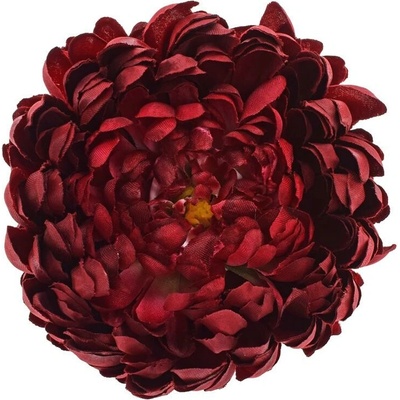 HLAVA CHRYZANTÉMA BORDOVÁ BAL/6 12CM