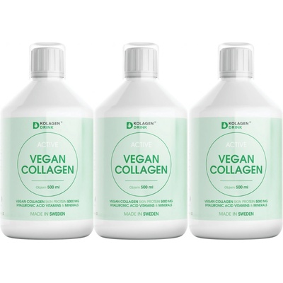 KolagenDrink Active Vegan Collagen 3 x 500 ml
