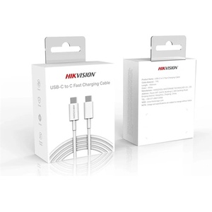HIKSEMI Кабел Hikvision HIKSEMI - Type-C към Type-C (бял, 1 м, макс. 20 V/3 A, 60 W, 480 MB/s) HS-HUB-CBC2C (HS-HUB-CBC2C)