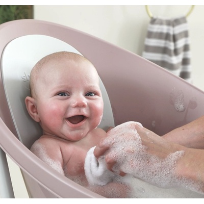 shnuggle - световно-награждавана бебешка вана за къпане с клапа - Blossom (SBP-BSM-EUR)