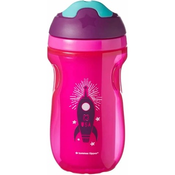 Tommee Tippee Неразливаща се термочаша Tommee Tippee - С твърд накрайник, 260 ml, розова (TT.0139.003)