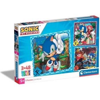 Clementoni 3x48ч. Пъзел Sonic 25320 (1010275F)