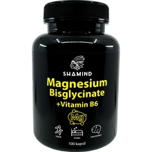 Shamind Hořčík Magnesium bisglycinát + B6 100 kapslí v lahvičce