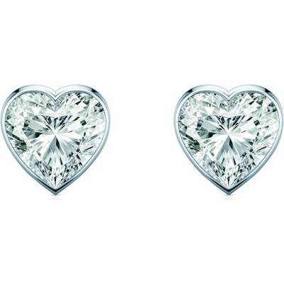 SAVICKI Náušnice Pure bílé zlato diamanty PURE-K-HE-009-DIA-B