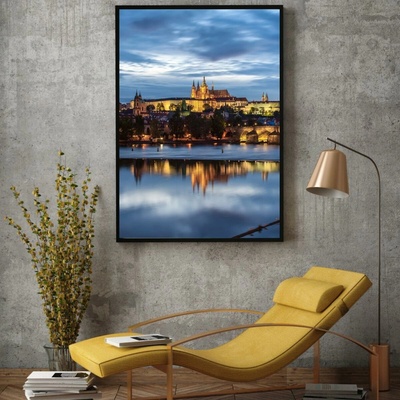 Plakát - Podvečerní Praha, velikost 50x70 cm