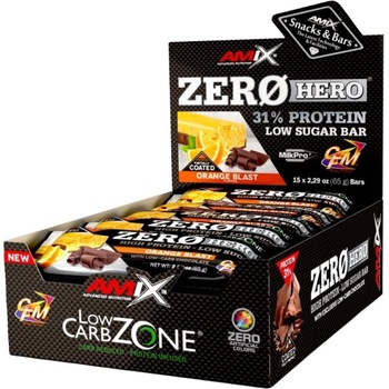 Image 1 of Amix Nutrition ZeroHero Protein Bar [15 x 65 грама] Портокал