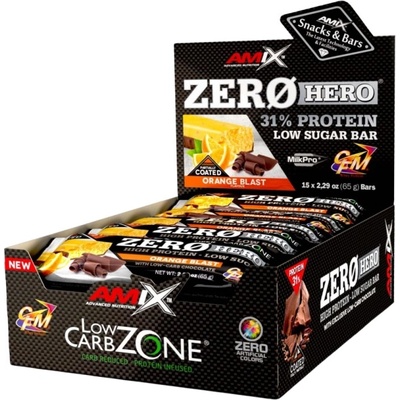Amix Nutrition ZeroHero Protein Bar [15 x 65 грама] Портокал